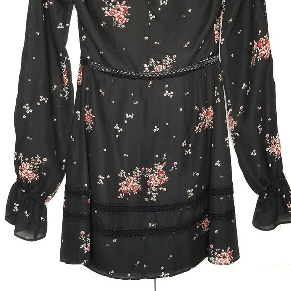 Show Me Your Mumu Helen Floral Dress Black Pink Size Small New With Tag - Picture 10 of 15
